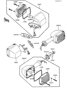 ZX750 Поворотники