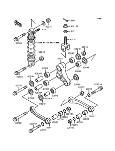 ZX400 Задняя подвеска