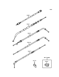 ZX250 Тросы управления
