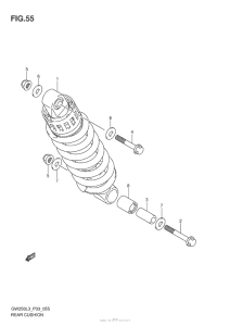 GSX-R250 Задние амортизаторы