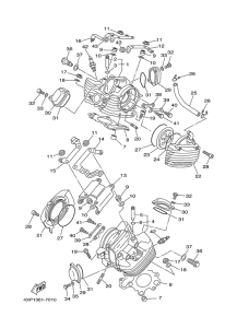 XVS650 Головка цилиндров