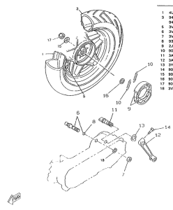 CW50RSP Переднее колесо
