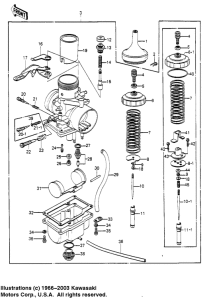 KE250 Carburetor assy