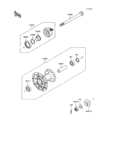 KL650 Переднее колесо