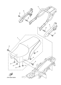 YB125SPD Сиденье