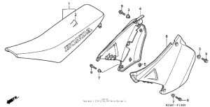 CR125R Сиденье
