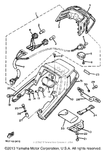 XJ750RK Taillight tail cover tool