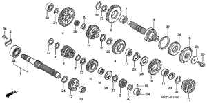 CBF500 (ABS) Трансмиссия