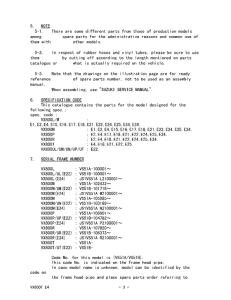 VX800 Catalog preface