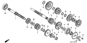NSR50F Трансмиссия