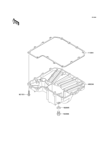 ZX900 Маслянный поддон
