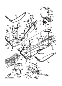 YP400 YP400V Support & repose pied
