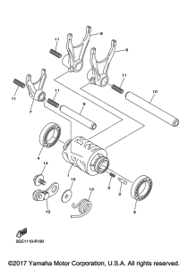 WR450F Копирный вал
