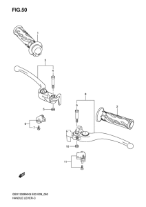 GSX1300BK Рулевой рычаг