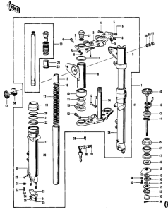  Вилка передней оси