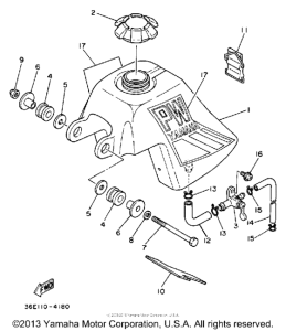 PW50K Топливный бак