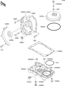 ZR550 Поддон картера