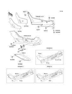 ZX500 Side cover / chain case(zx500-c3)