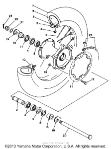 WR200RD Переднее колесо