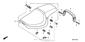 VT750DCA A Сиденье