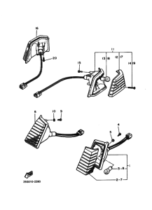 XC180 Rear flasher light assy