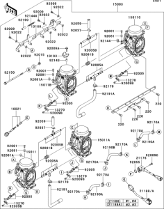 ZX1200 Carburetor(1 / 3)(is,wv)