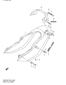 GSF600 Обтекатель сидения