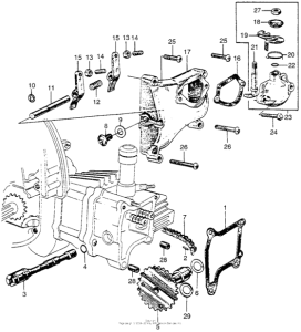 P50 Cylinder head cover + camshaft