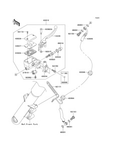 VN900 Главный тормозной цилиндр