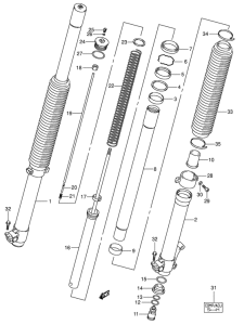 DR-Z400 Демпфер передней вилки