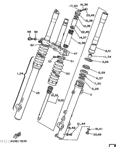 XT250 Передняя вилка