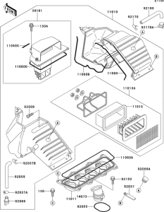 ZX400 Air cleaner(1 / 2)