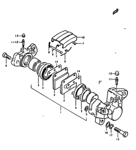 GS1000 Задний суппорт