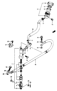 RM80 Задний тормозной цилиндр