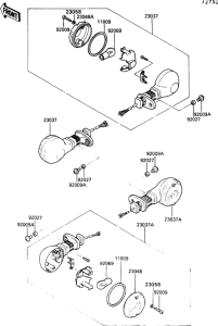 Задний фонарь