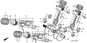 VF750C Коленвал