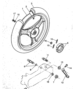 YH50 Переднее колесо