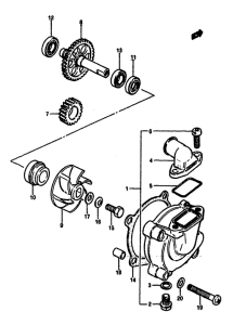 RM125 Водяная помпа