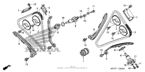 ST1300P (ABS) Cam chain + tensioner