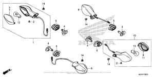 CTX700N Задний фонарь