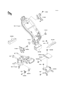 EX250 Рама ,крепежные детали