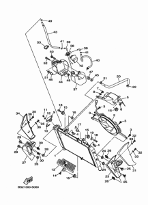 FZ09 Radiator & hose