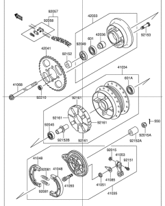 DR-Z110 Задняя втулка