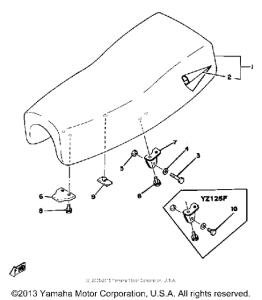YZ125E Сиденье