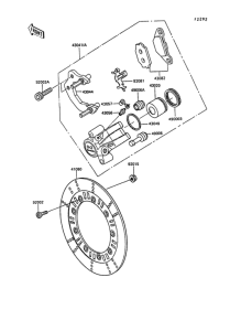 KL250 Передние тормоза