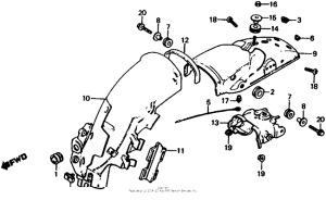 XL185 Задний бампер