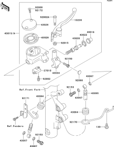 VN1500 Главный тормозной цилиндр