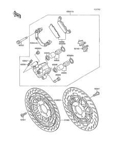 KR250 Передний тормоз