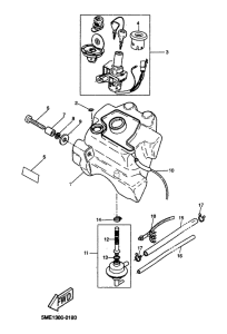 YQ100 Топливный бак