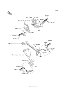ZX1000 Подножки